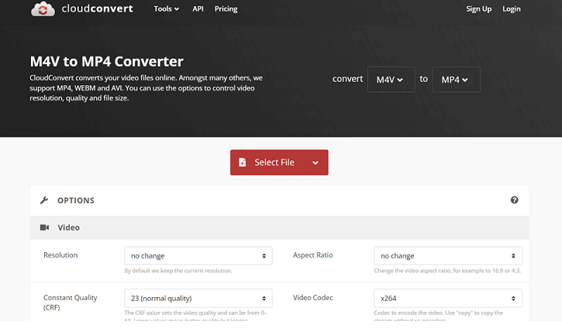 CloudConvert Homepage