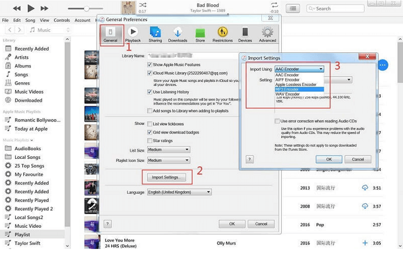 Convertir M4P en MP3 avec iTunes