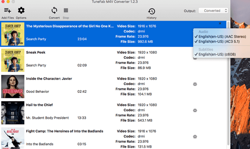 Choose Audio Track Subtitles Mac