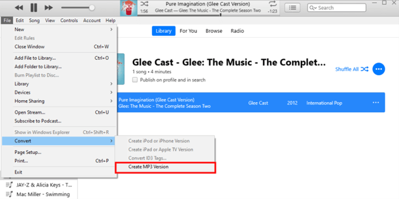 Converti iTunes AAC protetto in MP3