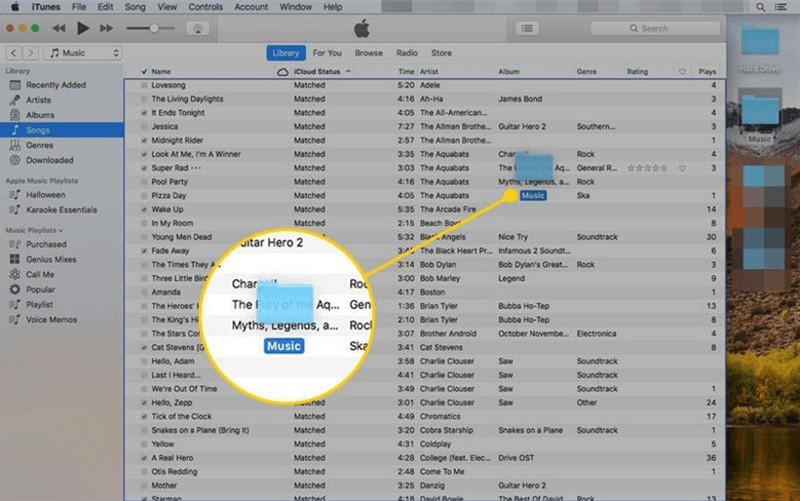 Drop for Importing Spotify Songs to iTunes
