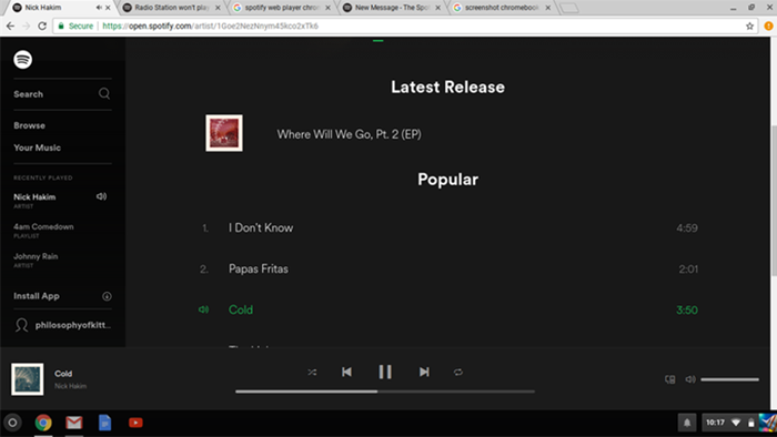 Use Spotify Web Player on Chromebook to Play Spotify Music