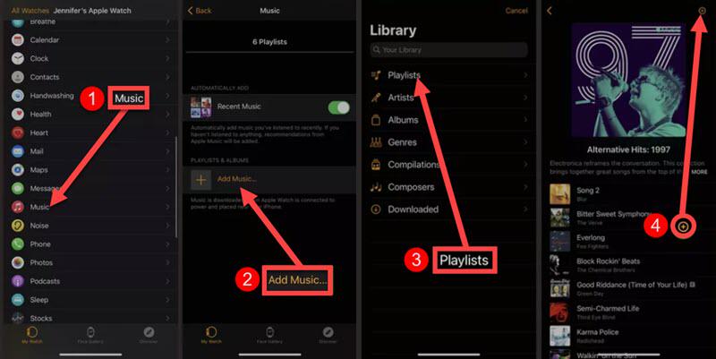 Add Amazon Music from iPhone to Watch
