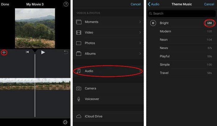 Add Apple Music to iMovie on iPhone