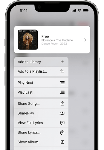 Ajouter Apple Music à la bibliothèque