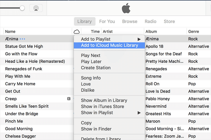 Add Music to iCloud Music Library