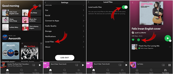 ajouter-fichiers-wav-spotify-mobile