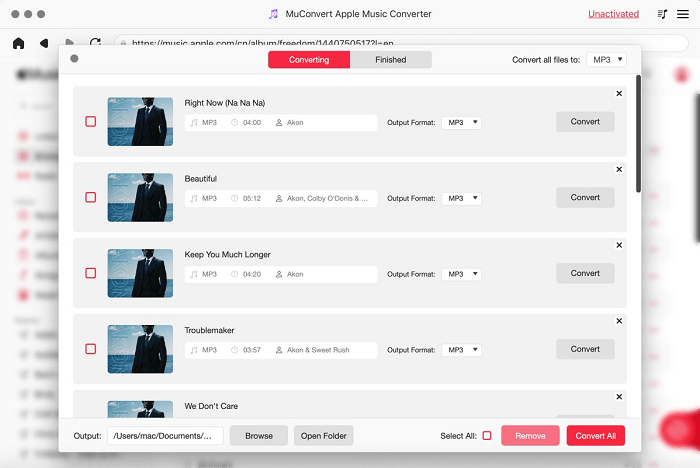 Rozpocznij konwersję Apple Music na MAC