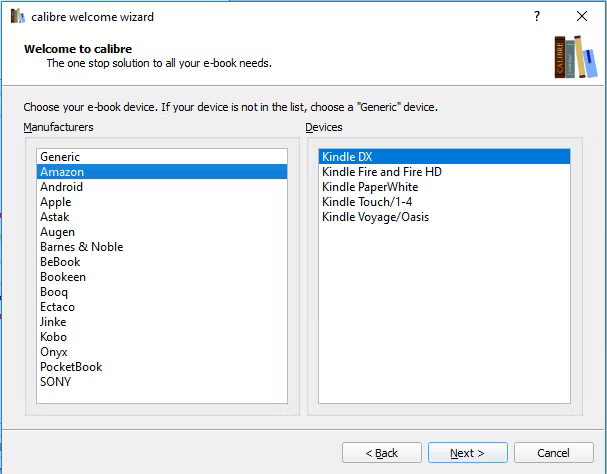 Calibre Choose Device