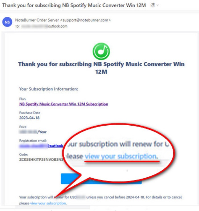 Manually Cancel NoteBurner Spotify Music Converter Subscription