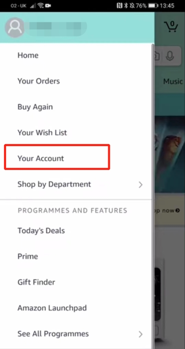 Click Your Amazon Music Android