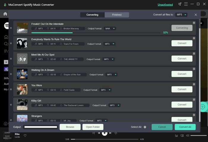 Télécharger des chansons de Spotify vers MP3