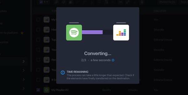 Convert Spotify Playlist to Deezer on Soundiiz