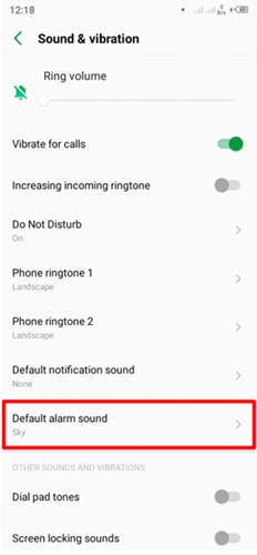 Customize Alarm Sound Android