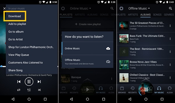 Scarica Amazon Music su iPhone su Android