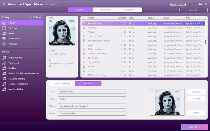 Edit Metadata MuConvert Apple Music Converter