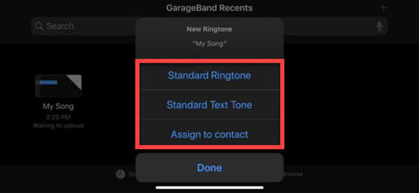 Set iPhone Ringtone in Garageband