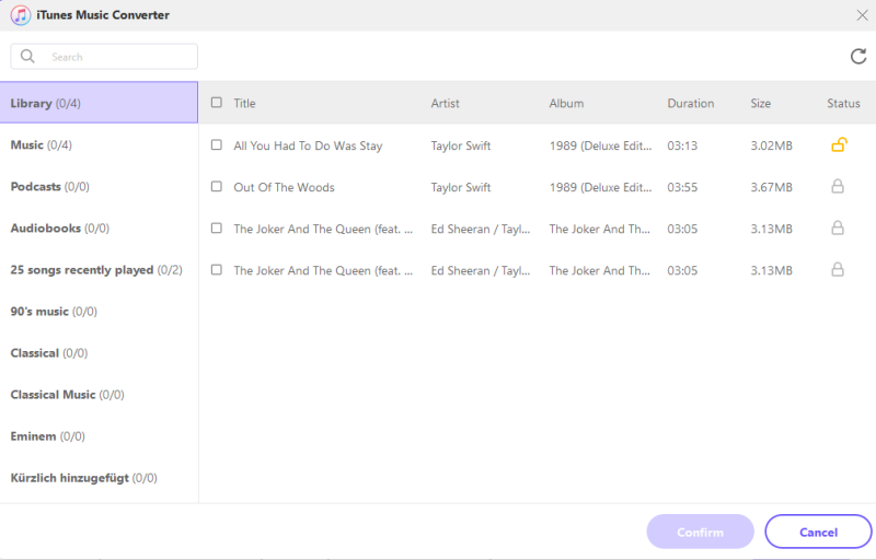 HitPaw Apple Music Converter iTunes Library