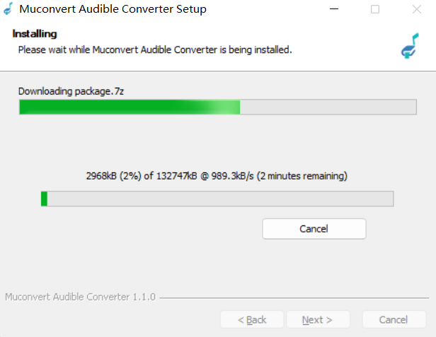 Instale el convertidor audible MuConvert