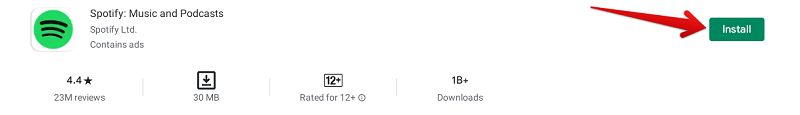 Install Spotify on Google Player