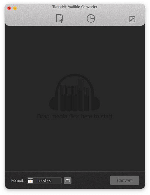 Tuneskit Audible Converter Main Interface