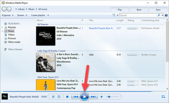 Play Spotify on Windows Media Player