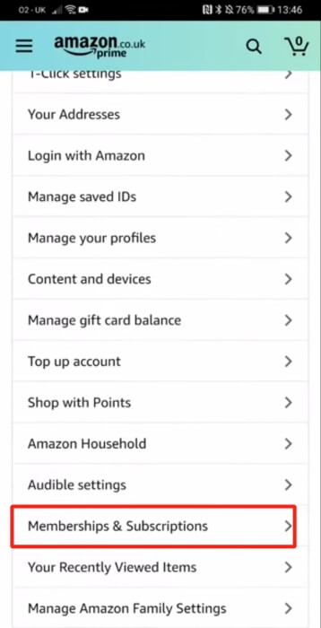 Membership Subscriptions Amazon Music Android