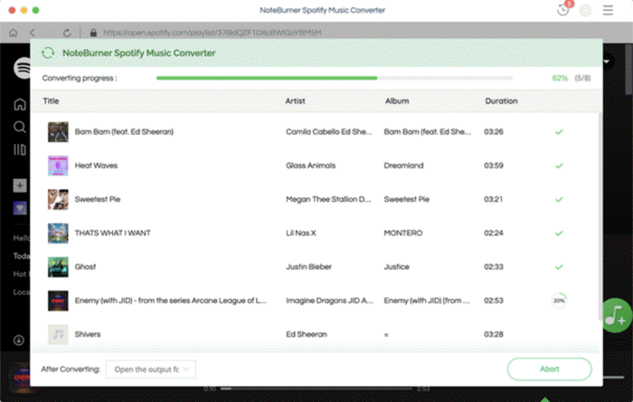 noteburner spotify music converter 1.1.windows