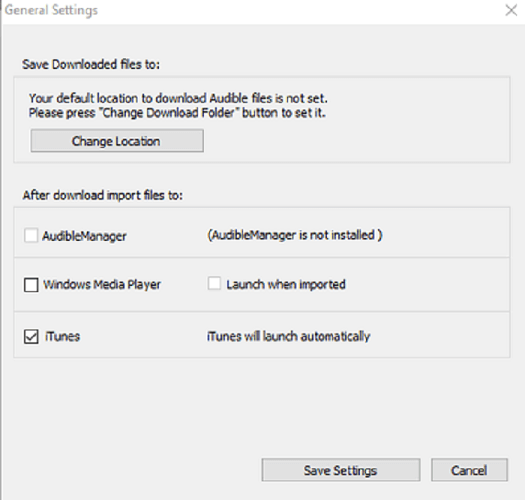 Open Audible Download Manager