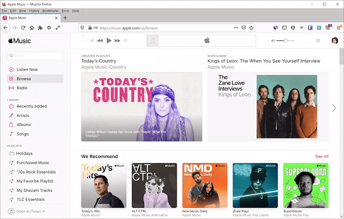 Play Apple Music on Browser