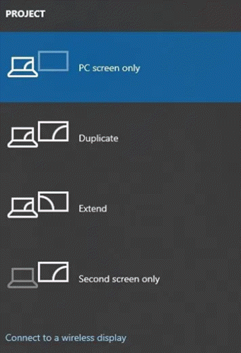 Settings for Wireless Display