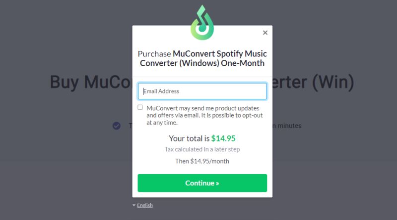 Purchase MuConvert Spotify Music Converter
