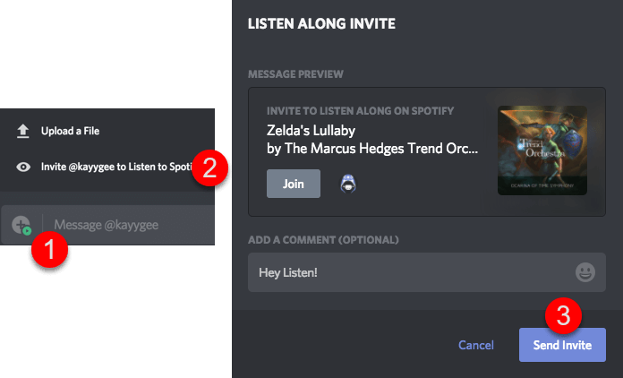 Send Spotify Invite