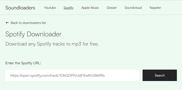 Soundloadery Spotify Downloader Online