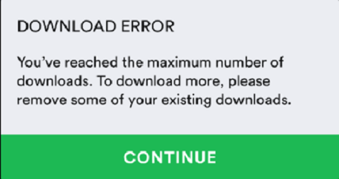 Spotify Download Limit