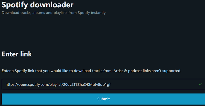 Downloader Spotify online