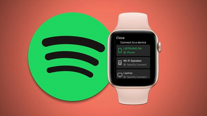 Save spotify songs to best sale apple watch