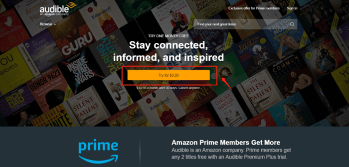 Join Audible Premium Plus Free Trial