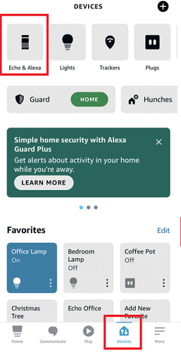 Tap Device Alexa Manually Phone