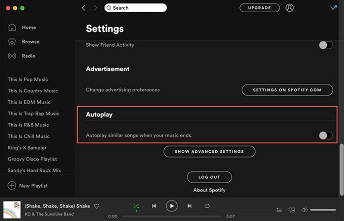 Disable Autoplay on Spotify on PC