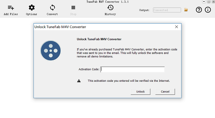 Desbloquear el convertidor TuneFab M4V