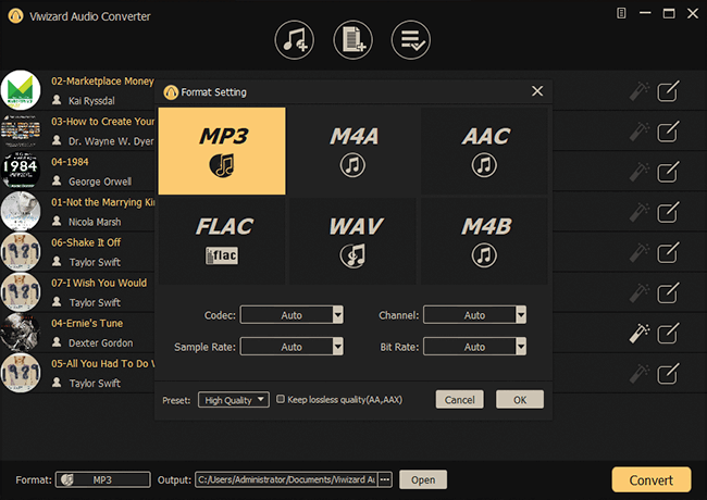 Customized Output Settings to Save Apple Music 