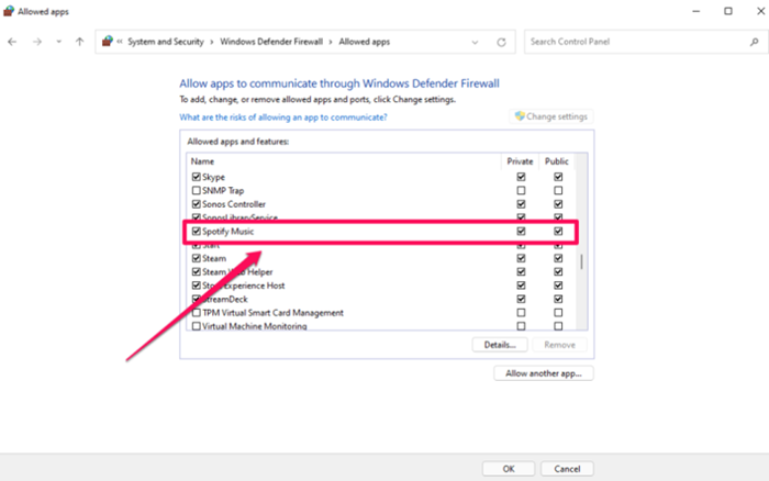 Windows Firewall Settings