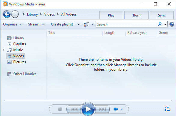 Windows Media Player Import Songs